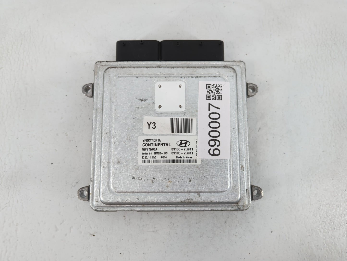 2011-2015 Hyundai Sonata PCM Engine Control Computer ECU ECM PCU OEM P/N:39105-2G911 39155-2G911 Fits OEM Used Auto Parts - 