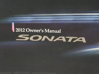 2012 Hyundai Sonata Owners Manual Book Guide P/N:A3SO-EU1NC OEM Used Auto Parts - Oemusedautoparts1.com