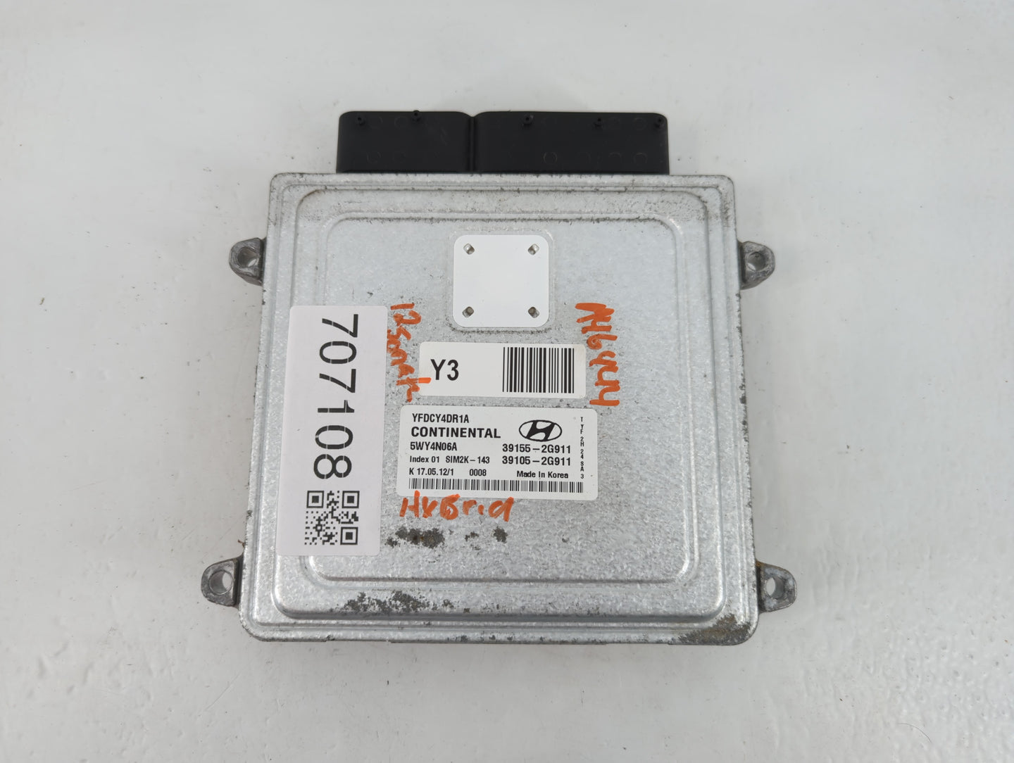 2011-2015 Hyundai Sonata PCM Engine Control Computer ECU ECM PCU OEM P/N:39105-2G911 39155-2G911 Fits OEM Used Auto Parts - 