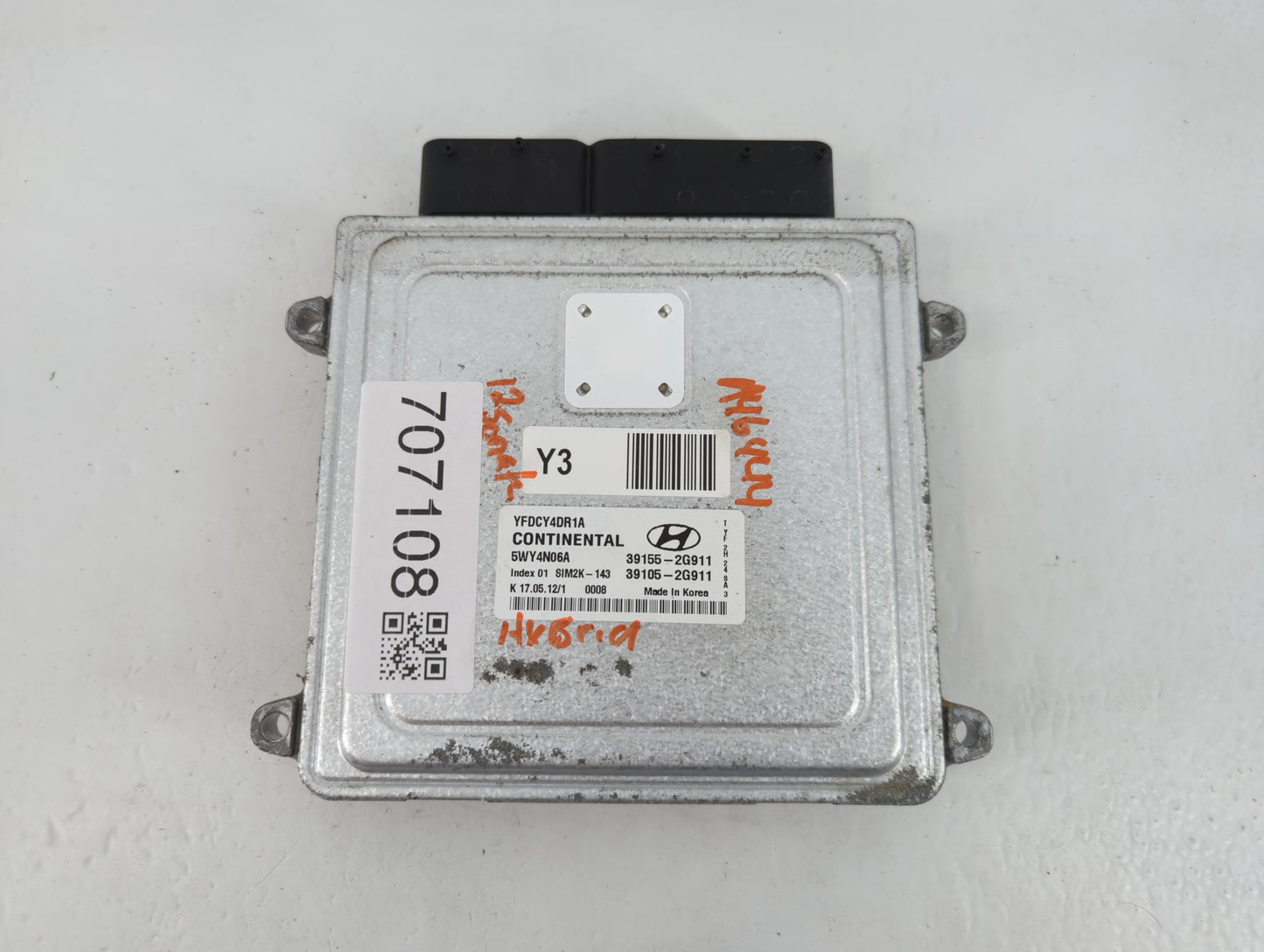 2011-2015 Hyundai Sonata PCM Engine Control Computer ECU ECM PCU OEM P/N:39105-2G911 39155-2G911 Fits OEM Used Auto Parts - 