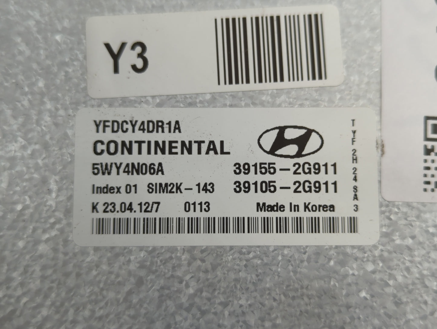 2011-2015 Hyundai Sonata PCM Engine Control Computer ECU ECM PCU OEM P/N:39105-2G911 39155-2G911 Fits OEM Used Auto Parts - 