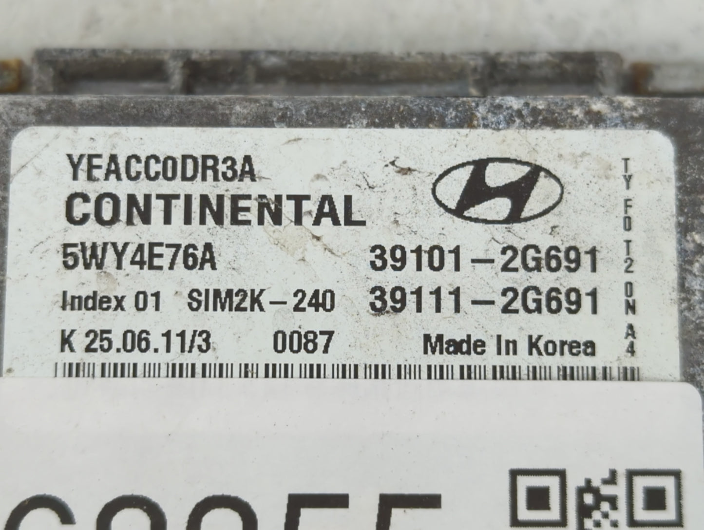 2011-2014 Hyundai Sonata PCM Engine Control Computer ECU ECM PCU OEM P/N:39111-2G691 39101-2G691 Fits Fits 2011 2012 2013 20