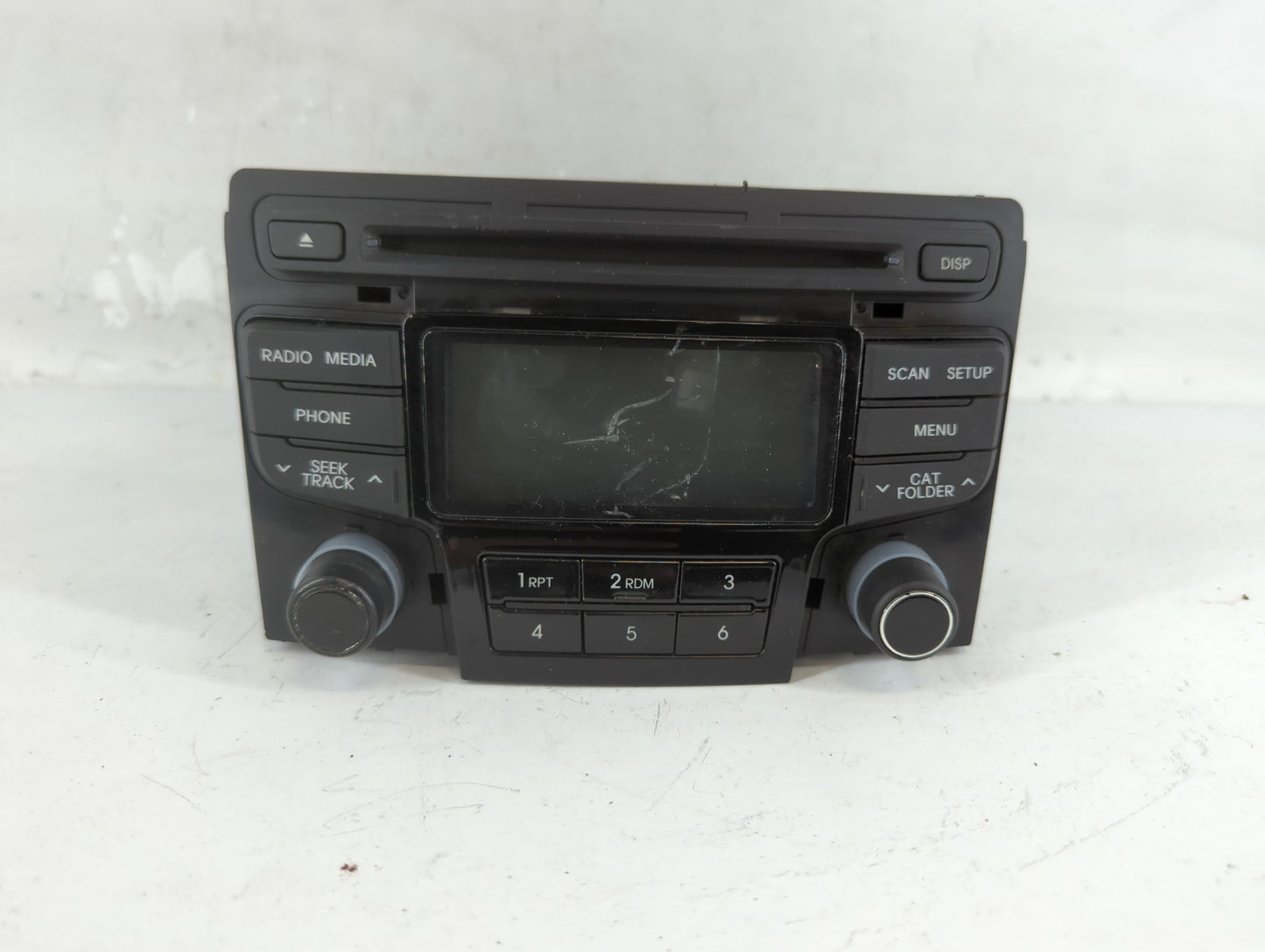 2012-2015 Hyundai Sonata Radio AM FM Cd Player Receiver Replacement P/N:96180-3Q600 Fits Fits 2012 2013 2014 2015 OEM Used A