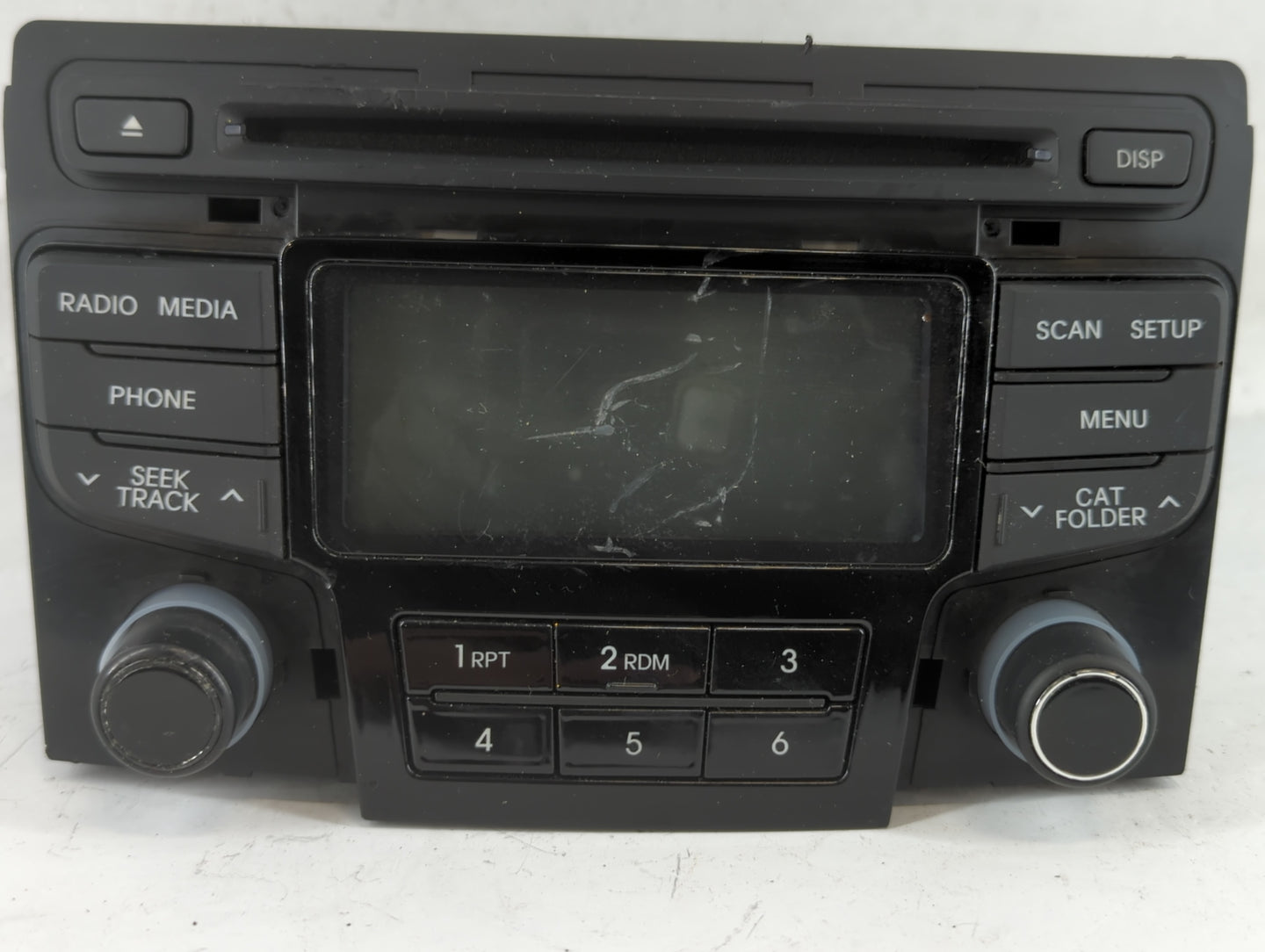 2012-2015 Hyundai Sonata Radio AM FM Cd Player Receiver Replacement P/N:96180-3Q600 Fits Fits 2012 2013 2014 2015 OEM Used A