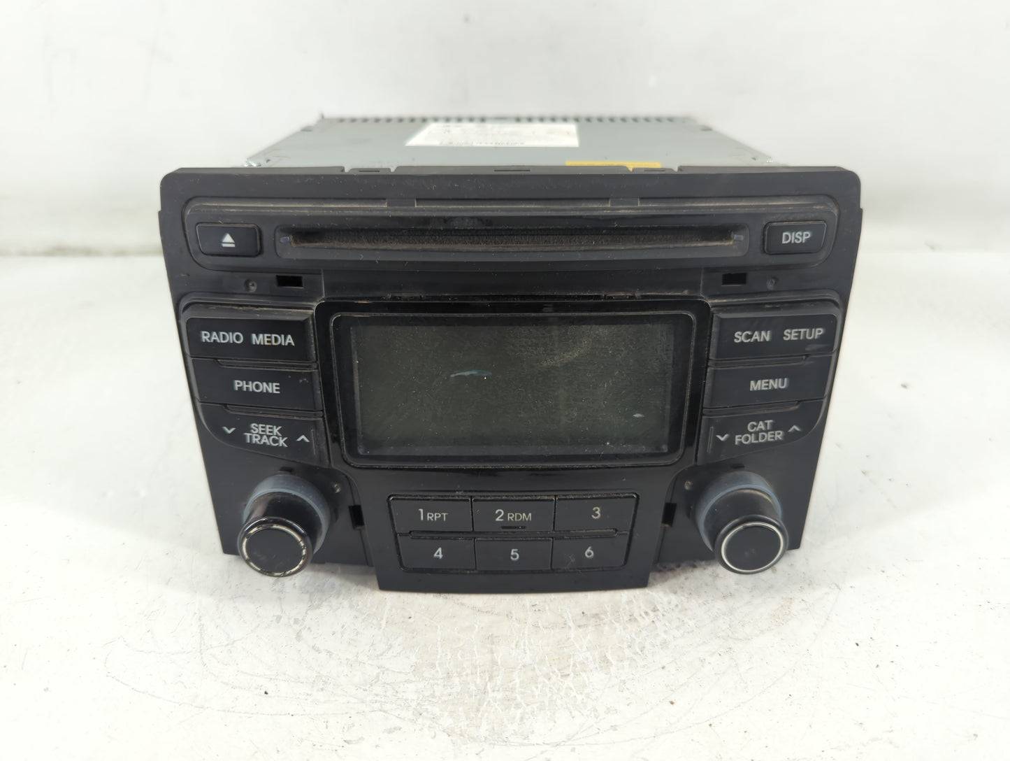 2012-2015 Hyundai Sonata Radio AM FM Cd Player Receiver Replacement P/N:96180-3Q650 Fits Fits 2012 2013 2014 2015 OEM Used A