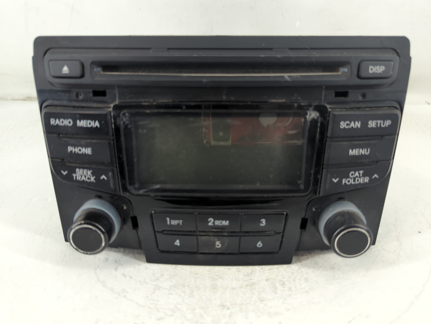 2012-2015 Hyundai Sonata Radio AM FM Cd Player Receiver Replacement P/N:96180-3Q650 Fits Fits 2012 2013 2014 2015 OEM Used A