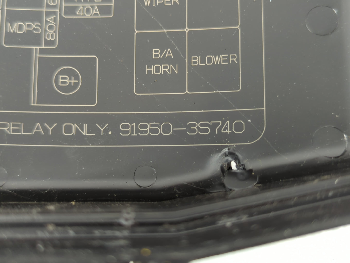 2011-2014 Hyundai Sonata Fusebox Fuse Box Panel Relay Module P/N:91950-3S740 Fits Fits 2011 2012 2013 2014 OEM Used Auto Par