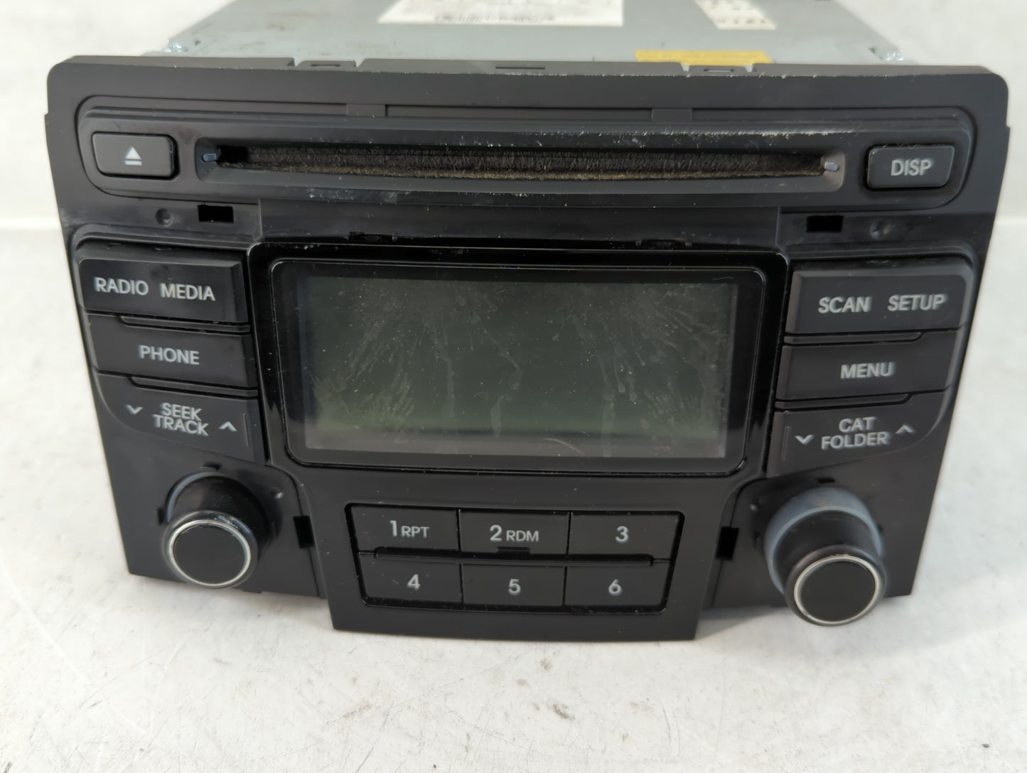 2012-2015 Hyundai Sonata Radio AM FM Cd Player Receiver Replacement P/N:96180-3Q600 Fits Fits 2012 2013 2014 2015 OEM Used A