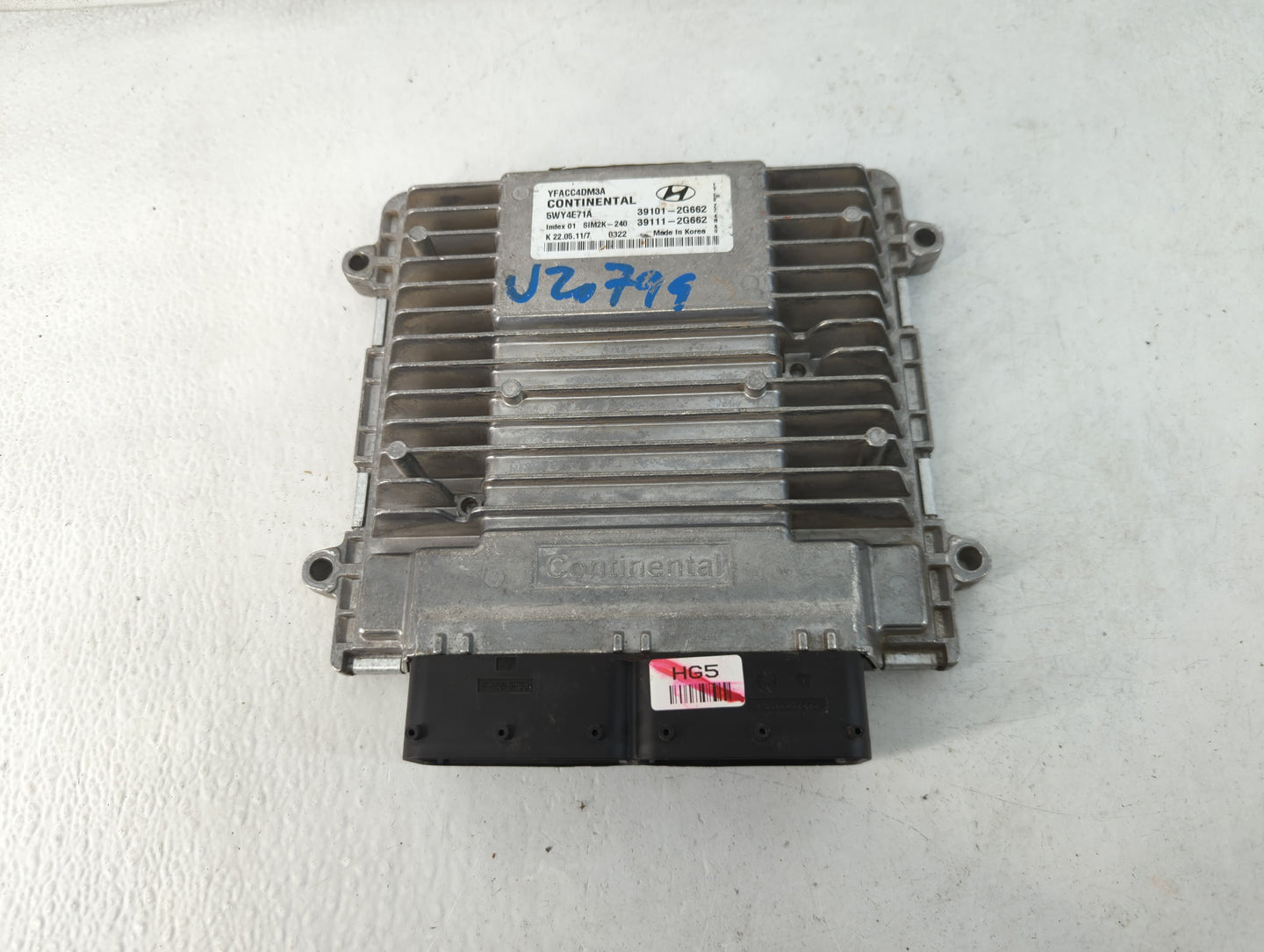 2011-2014 Hyundai Sonata PCM Engine Control Computer ECU ECM PCU OEM P/N:39101-2G662 39111-2G662 Fits Fits 2011 2012 2013 20