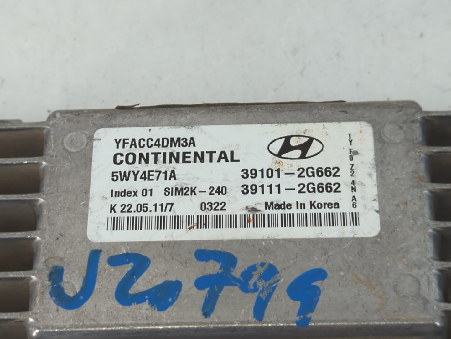 2011-2014 Hyundai Sonata PCM Engine Control Computer ECU ECM PCU OEM P/N:39101-2G662 39111-2G662 Fits Fits 2011 2012 2013 20