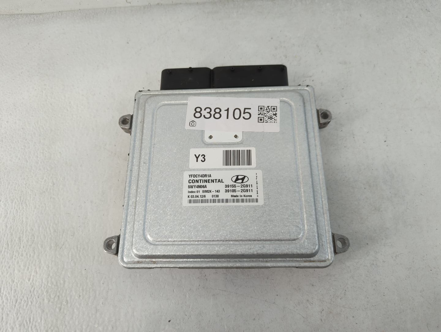 2011-2015 Hyundai Sonata PCM Engine Control Computer ECU ECM PCU OEM P/N:39105-2G911 39155-2G911 Fits OEM Used Auto Parts - 