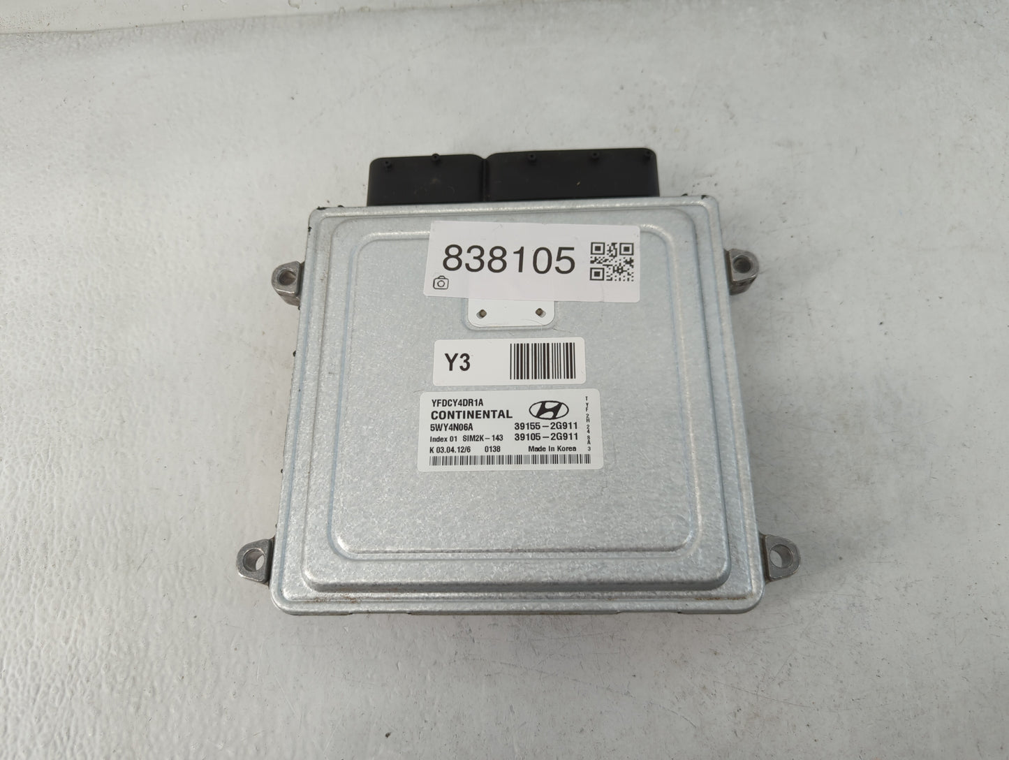 2011-2015 Hyundai Sonata PCM Engine Control Computer ECU ECM PCU OEM P/N:39105-2G911 39155-2G911 Fits OEM Used Auto Parts - 