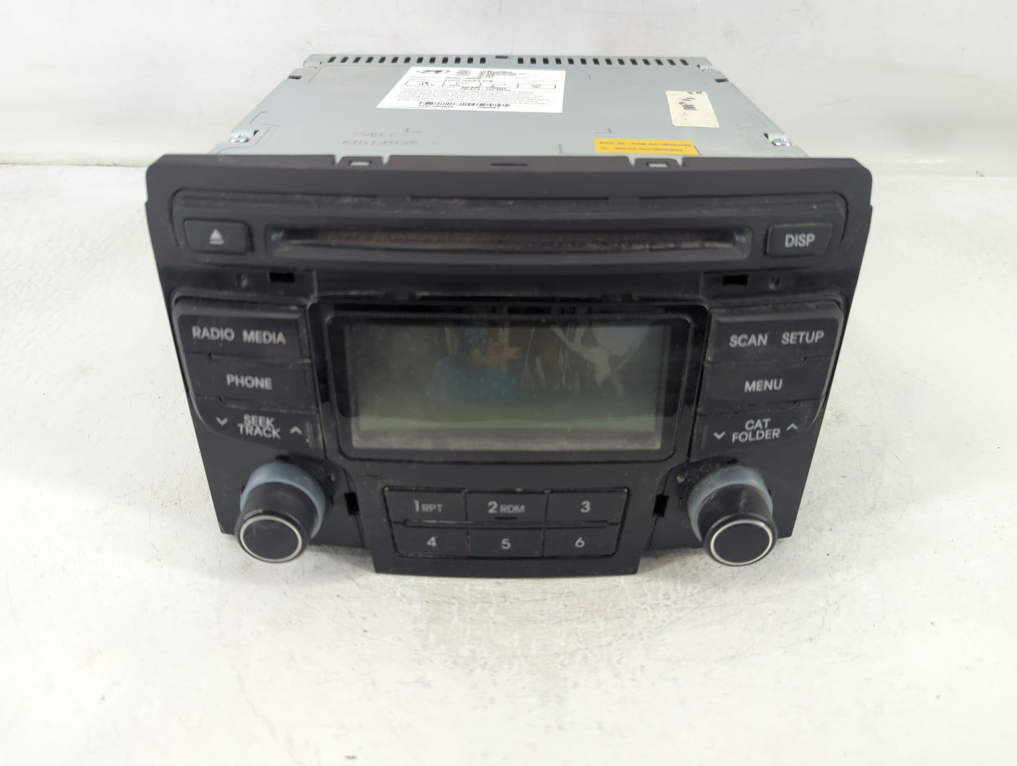 2012-2015 Hyundai Sonata Radio AM FM Cd Player Receiver Replacement P/N:96180-3Q600 Fits Fits 2012 2013 2014 2015 OEM Used A
