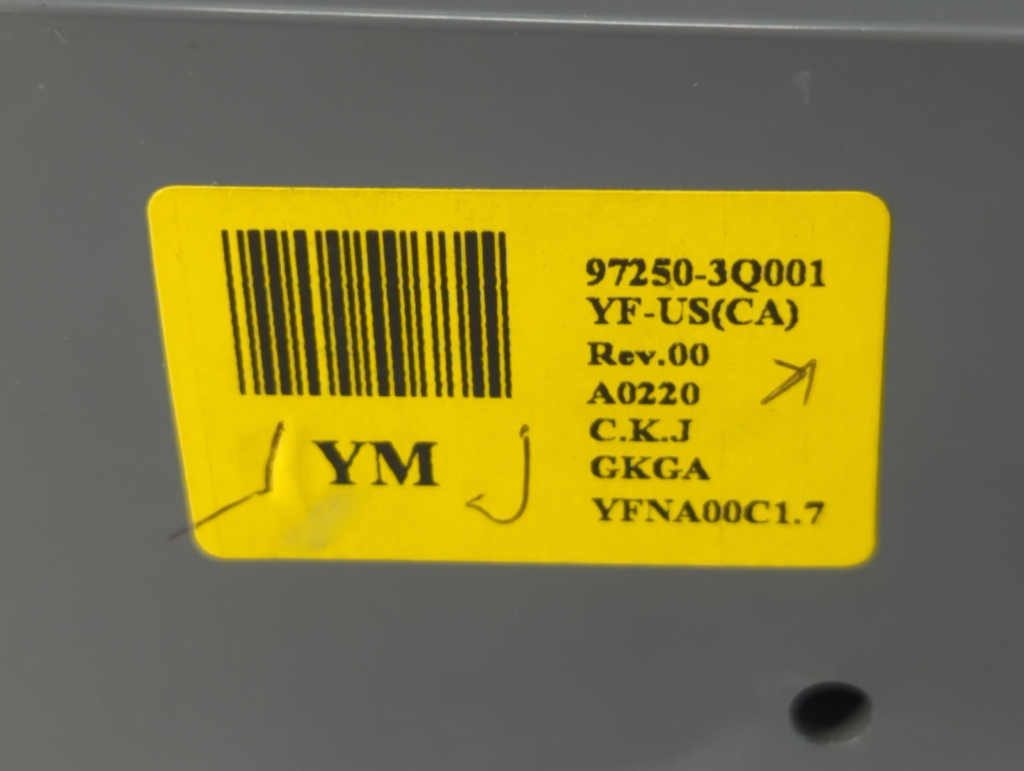 2011-2013 Hyundai Sonata Climate Control Module Temperature AC/Heater Replacement P/N:97250-3Q001 Fits Fits 2011 2012 2013 O