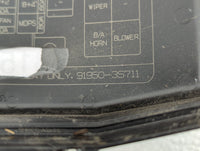 2011-2014 Hyundai Sonata Fusebox Fuse Box Panel Relay Module P/N:91950-3S711 Fits Fits 2011 2012 2013 2014 OEM Used Auto Par