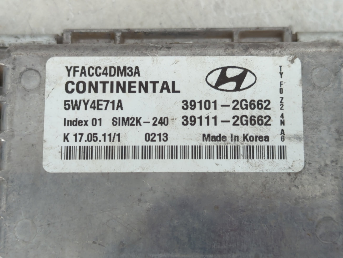 2011-2014 Hyundai Sonata PCM Engine Control Computer ECU ECM PCU OEM P/N:39111-2G662 39101-2G662 Fits Fits 2011 2012 2013 20