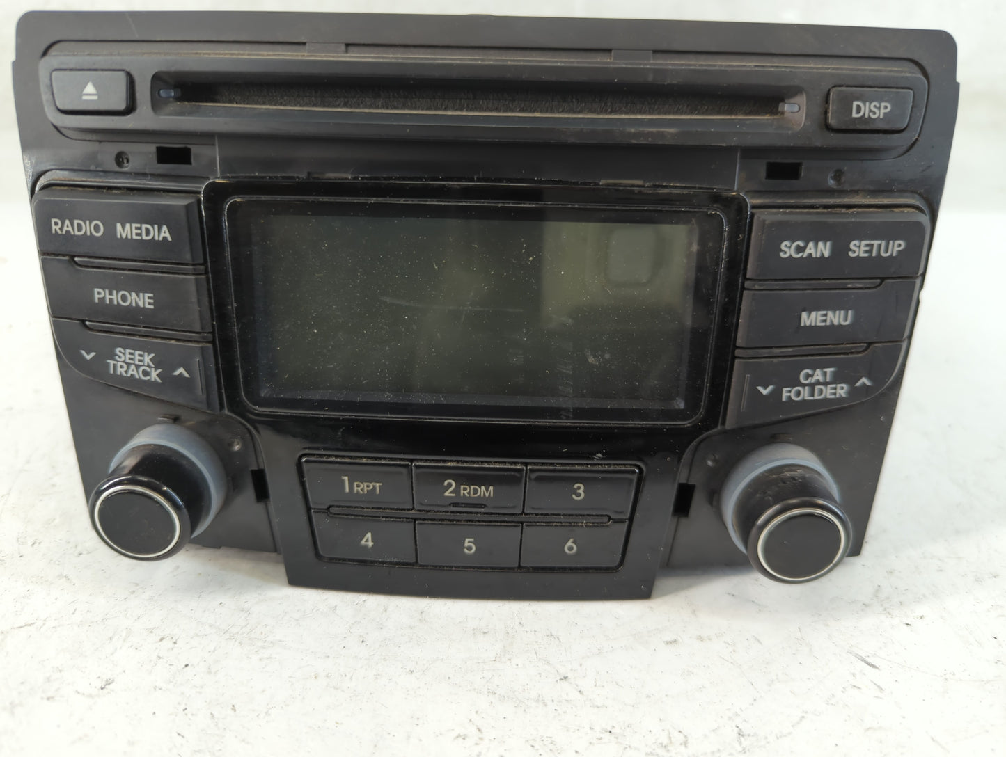 2012-2015 Hyundai Sonata Radio AM FM Cd Player Receiver Replacement P/N:96180-3Q6004X Fits Fits 2012 2013 2014 2015 OEM Used
