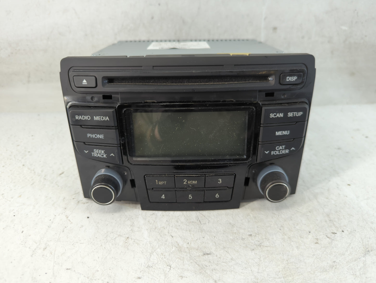 2012-2015 Hyundai Sonata Radio AM FM Cd Player Receiver Replacement P/N:96180-3Q6004X Fits Fits 2012 2013 2014 2015 OEM Used