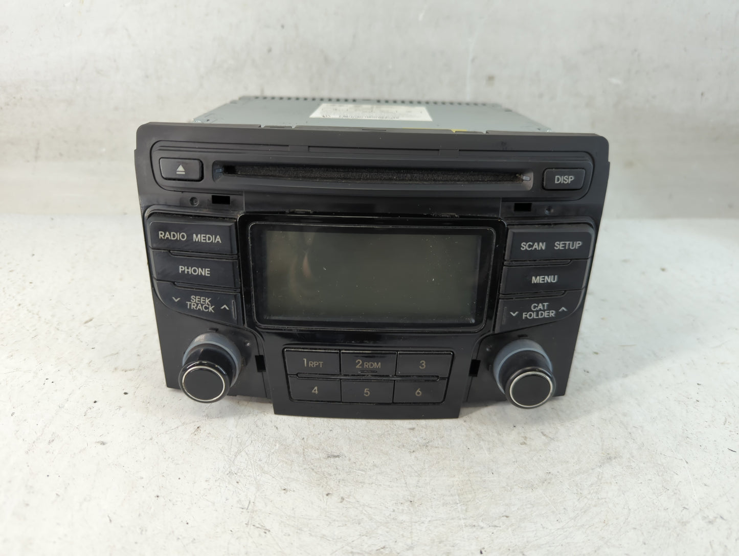 2012-2015 Hyundai Sonata Radio AM FM Cd Player Receiver Replacement P/N:96180-3Q6004X Fits Fits 2012 2013 2014 2015 OEM Used