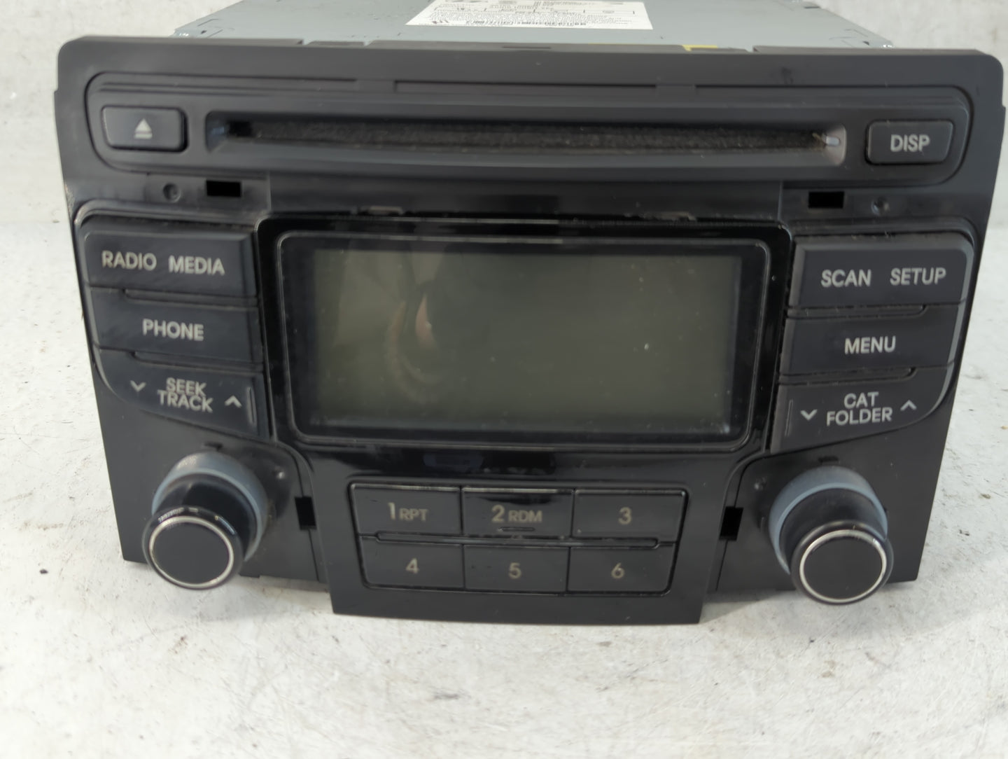 2012-2015 Hyundai Sonata Radio AM FM Cd Player Receiver Replacement P/N:96180-3Q6004X Fits Fits 2012 2013 2014 2015 OEM Used