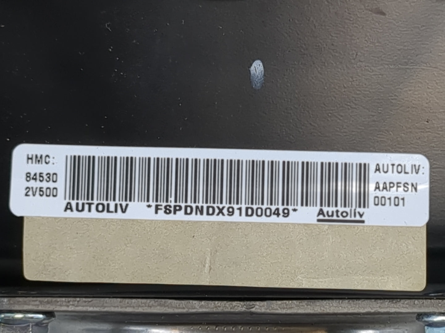 2012-2017 Hyundai Veloster Air Bag Passenger Right Dashboard OEM P/N:84530 2V500 Fits Fits 2012 2013 2014 2015 2016 2017 OEM