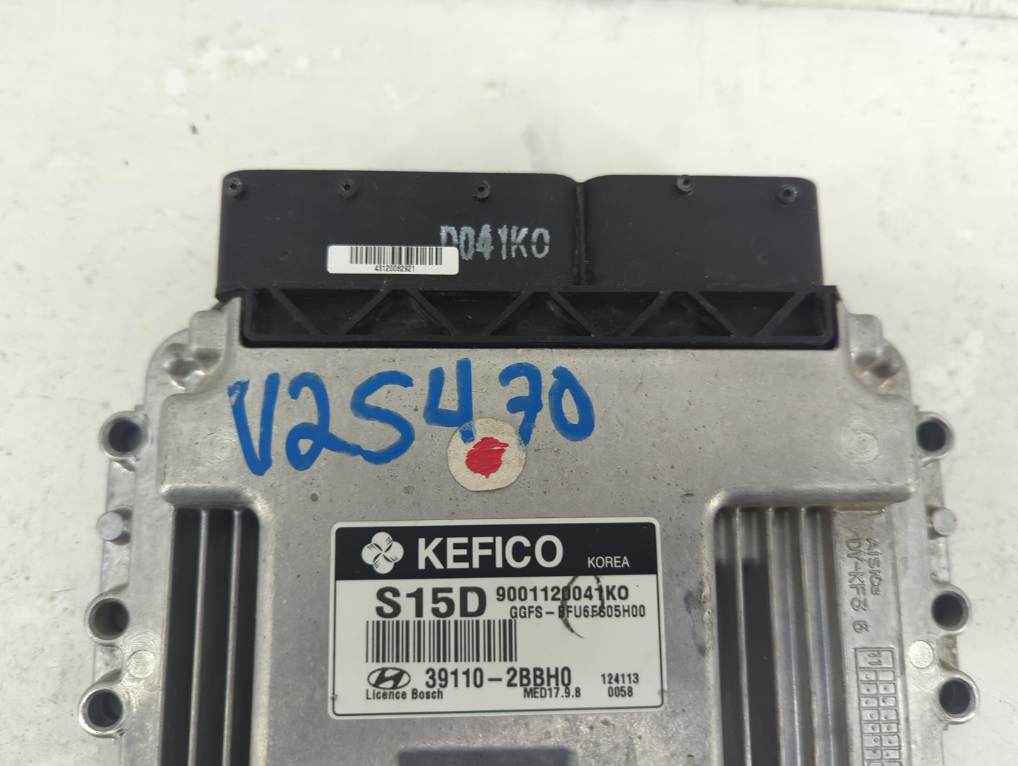 2012-2014 Hyundai Veloster PCM Engine Control Computer ECU ECM PCU OEM P/N:39110-2BBH0 9001120041KO Fits Fits 2012 2014 OEM 