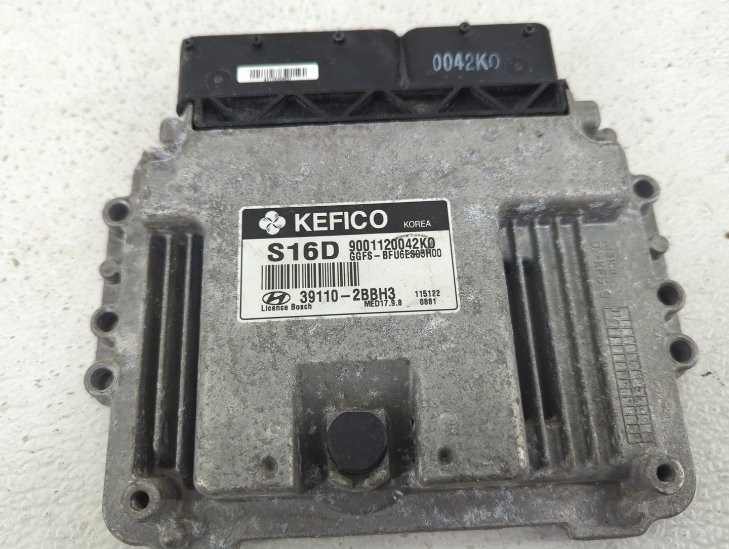 2012-2014 Hyundai Veloster PCM Engine Control Computer ECU ECM PCU OEM P/N:39110-2BBH3 9001120042K0, MED17.9.8 Fits Fits 201