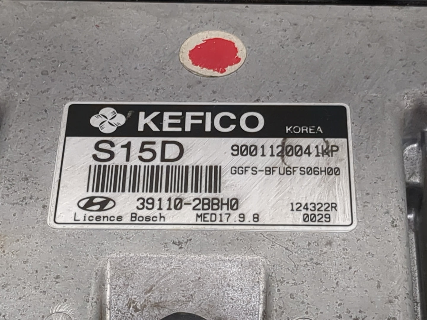 2012-2014 Hyundai Veloster PCM Engine Control Computer ECU ECM PCU OEM P/N:39110-2BBH0 9001120041KP Fits Fits 2012 2014 OEM 