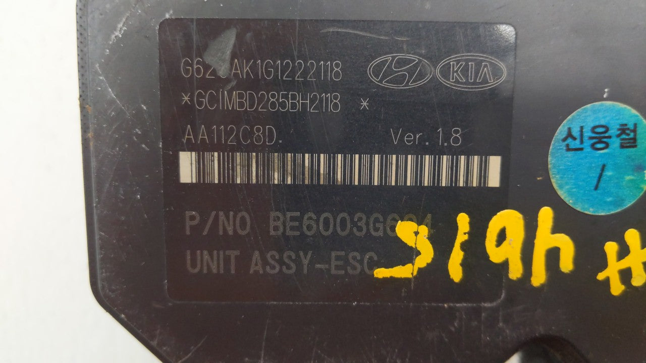 2012-2013 Hyundai Veloster ABS Pump Control Module Replacement P/N:58920-2V450 BH6013G603, 58920-2V400 Fits Fits 2012 2013 O