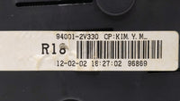 2012-2015 Hyundai Veloster Instrument Cluster Speedometer Gauges P/N:94011-2V330PD5 94001-2V330 Fits Fits 2012 2013 2014 201