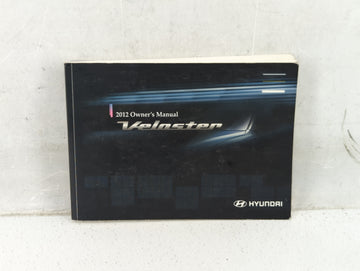 2012 Hyundai Veloster Owners Manual Book Guide P/N:A2VO-EU17B OEM Used Auto Parts - Oemusedautoparts1.com