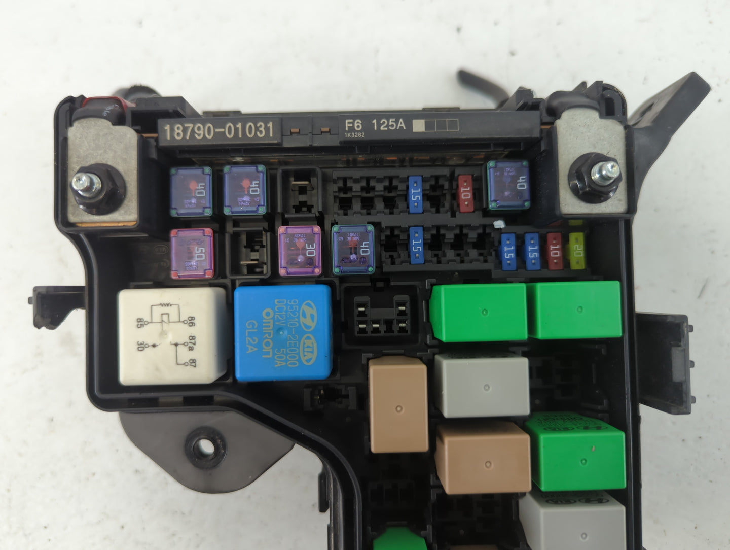 2012-2014 Hyundai Veloster Fusebox Fuse Box Panel Relay Module P/N:N91207-2V372 91207 2V372 Fits Fits 2012 2013 2014 OEM Use