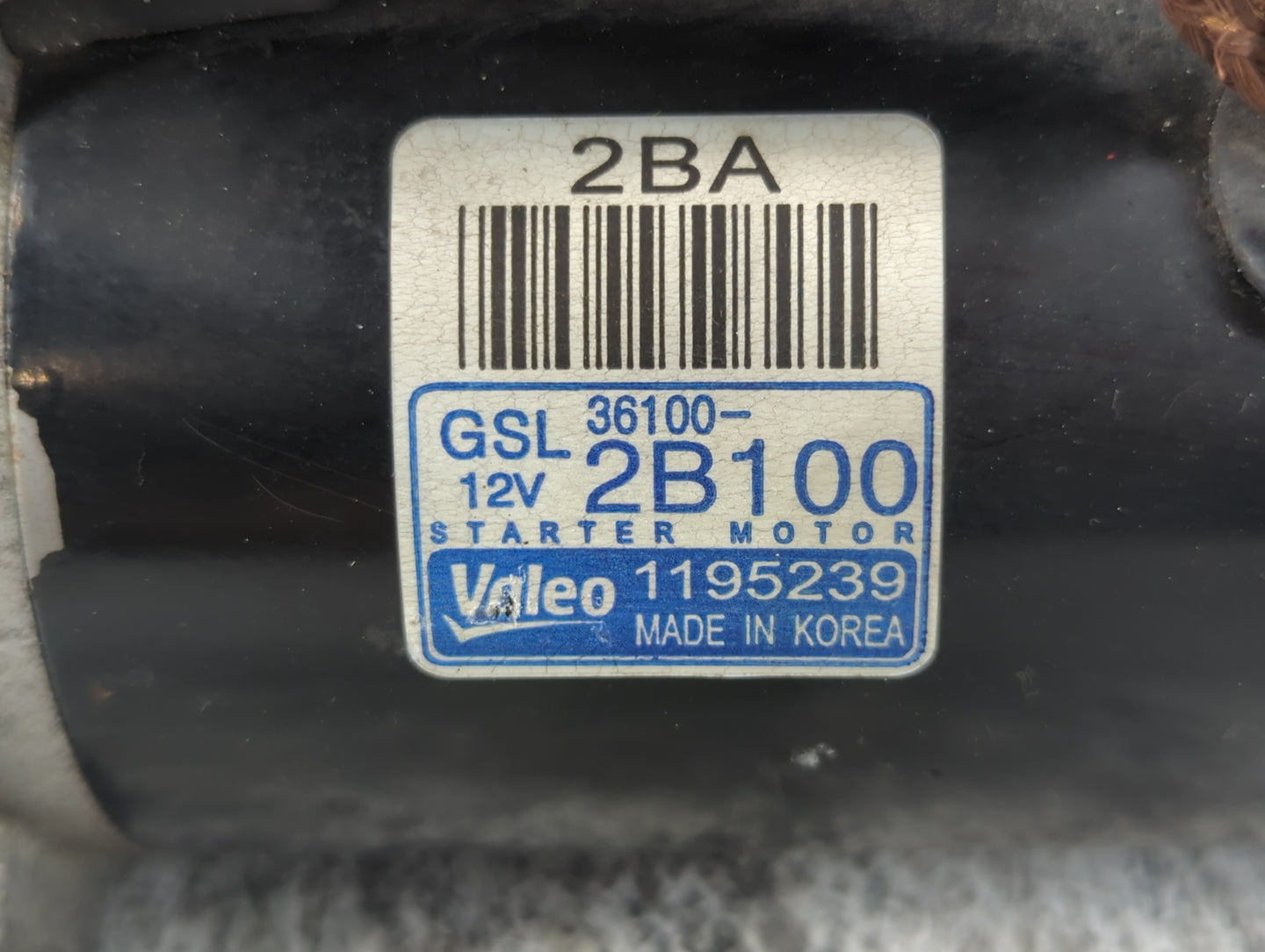 2012-2020 Hyundai Veloster Car Starter Motor Solenoid OEM P/N:36100-2B100 Fits OEM Used Auto Parts - Oemusedautoparts1.com