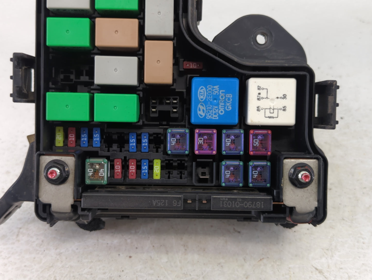 2012-2014 Hyundai Veloster Fusebox Fuse Box Panel Relay Module P/N:91236 2V651 Fits Fits 2012 2013 2014 OEM Used Auto Parts 