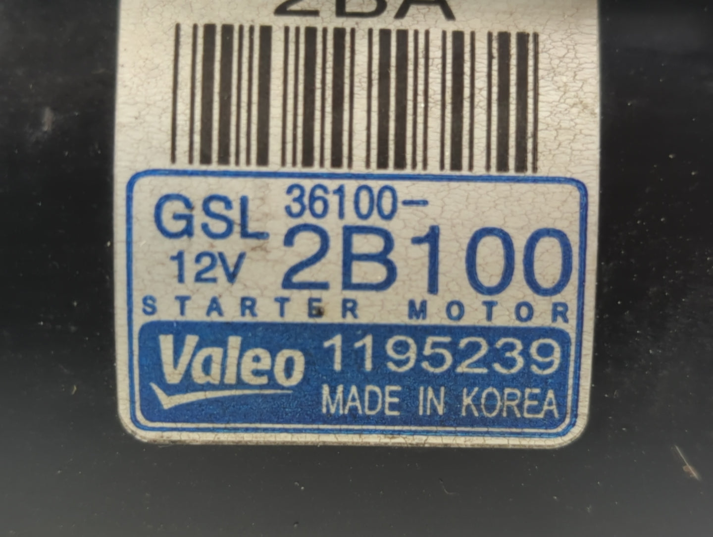 2012-2020 Hyundai Veloster Car Starter Motor Solenoid OEM P/N:36100-2B100 Fits OEM Used Auto Parts - Oemusedautoparts1.com