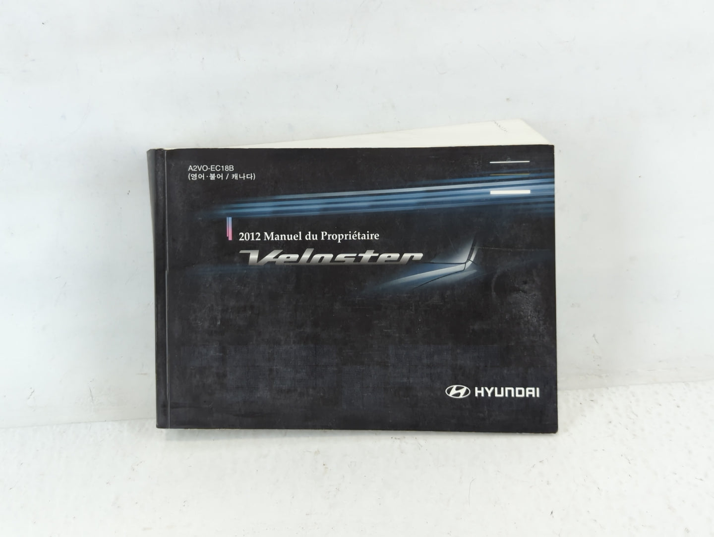 2012 Hyundai Veloster Owners Manual Book Guide P/N:A2V0-EC18B OEM Used Auto Parts - Oemusedautoparts1.com