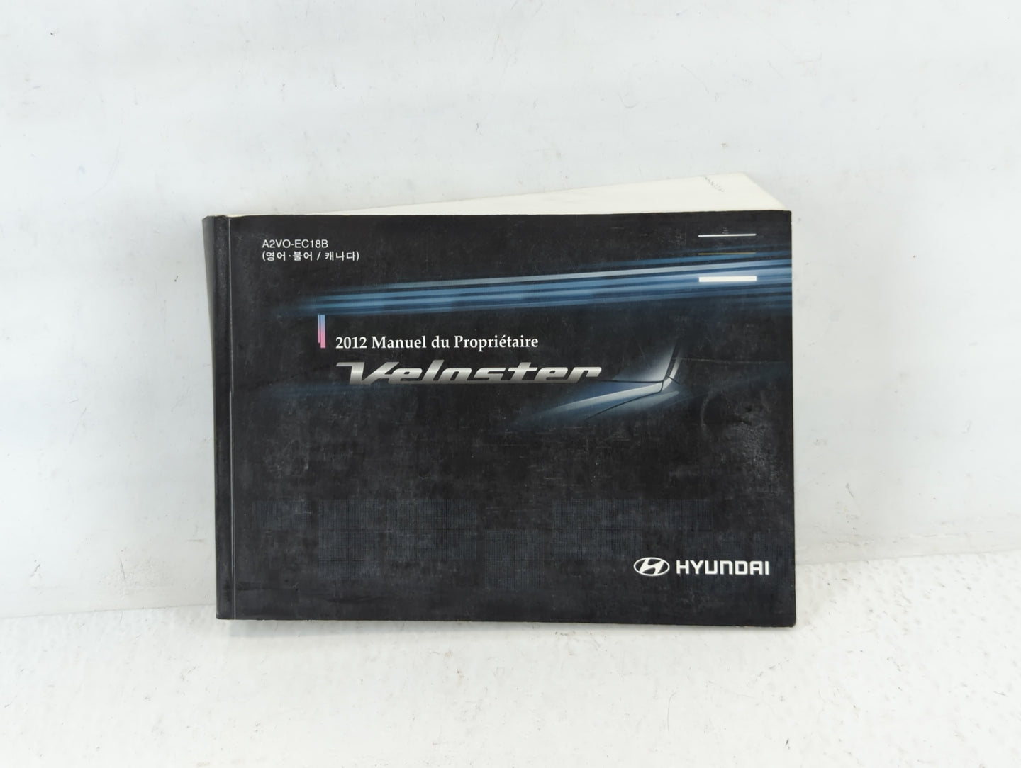 2012 Hyundai Veloster Owners Manual Book Guide P/N:A2V0-EC18B OEM Used Auto Parts - Oemusedautoparts1.com