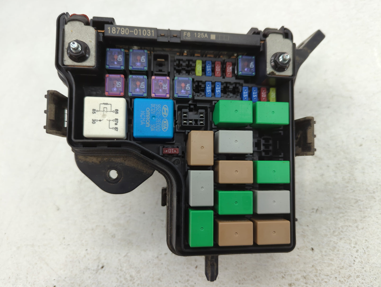 2012-2014 Hyundai Veloster Fusebox Fuse Box Panel Relay Module P/N:91236 2V652 Fits Fits 2012 2013 2014 OEM Used Auto Parts 