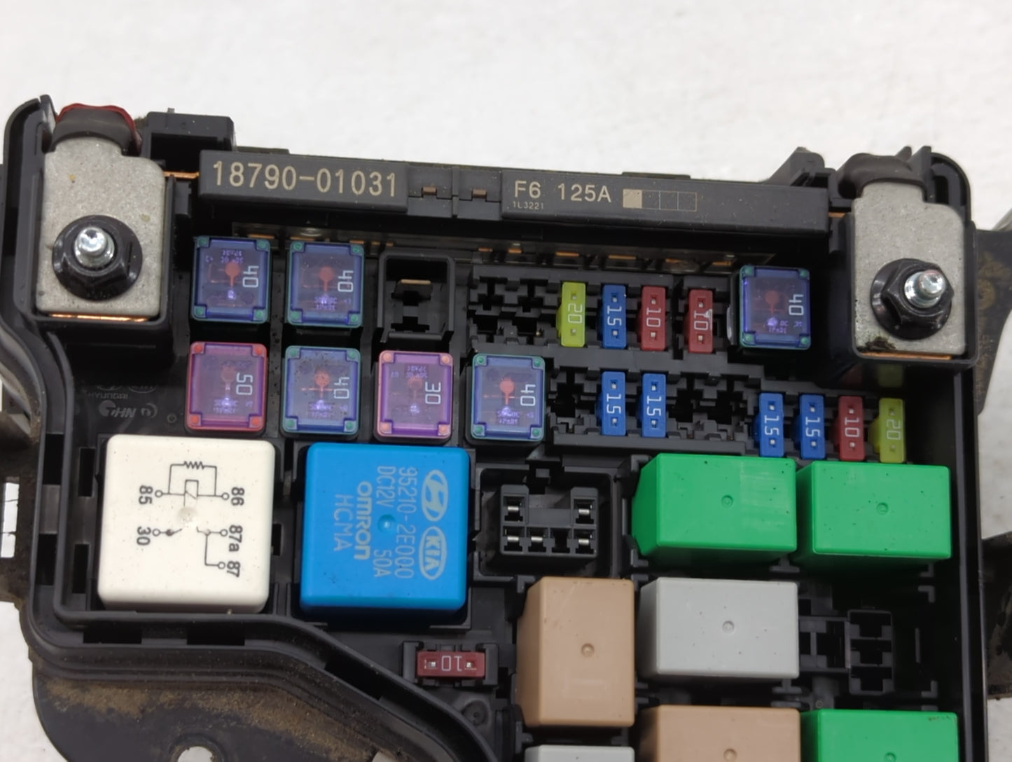 2012-2014 Hyundai Veloster Fusebox Fuse Box Panel Relay Module P/N:91236 2V652 Fits Fits 2012 2013 2014 OEM Used Auto Parts 