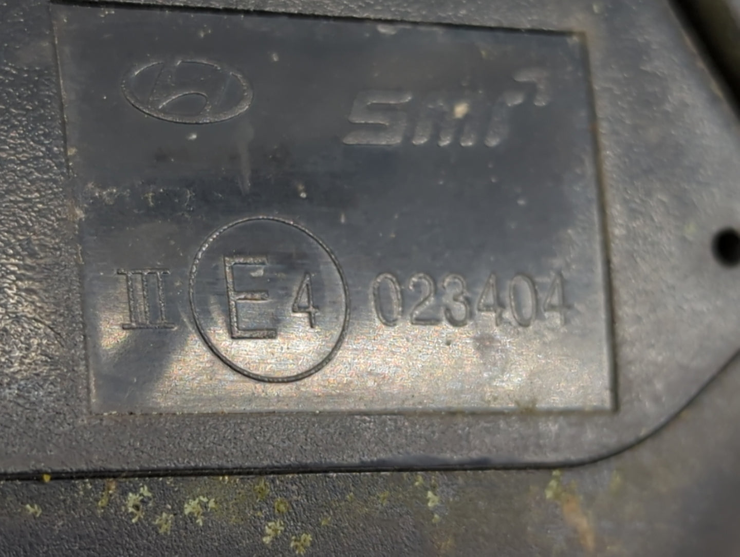 2012 Hyundai Veloster Passenger Right Side View Manual Door Mirror - Oemusedautoparts1.com