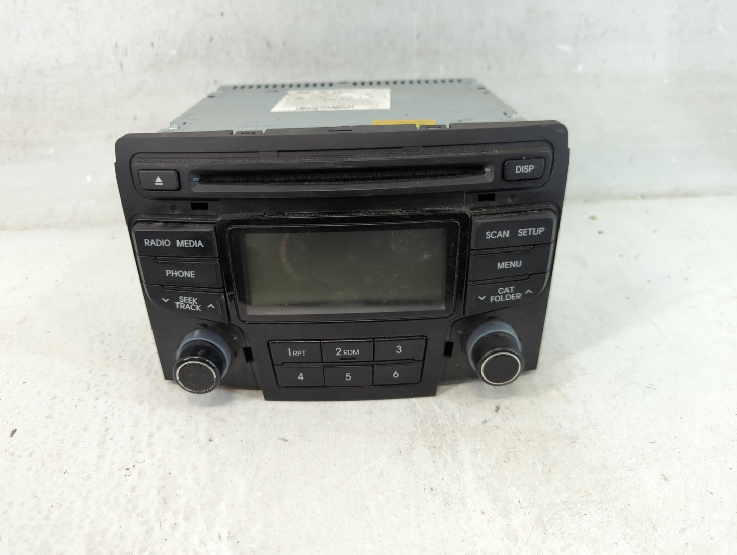 2012 Hyundai Sonata Sonata Radio AM FM Cd Player Receiver Replacement P/N:96180-3Q600 Fits Fits 2013 2014 OEM Used Auto Part