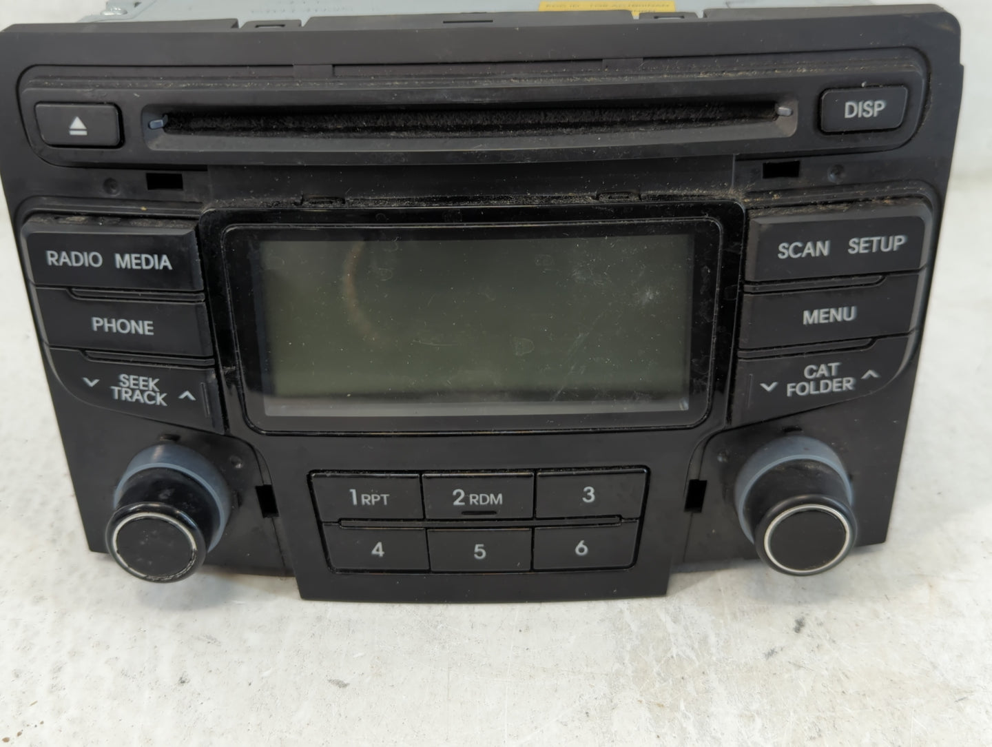 2012 Hyundai Sonata Sonata Radio AM FM Cd Player Receiver Replacement P/N:96180-3Q600 Fits Fits 2013 2014 OEM Used Auto Part