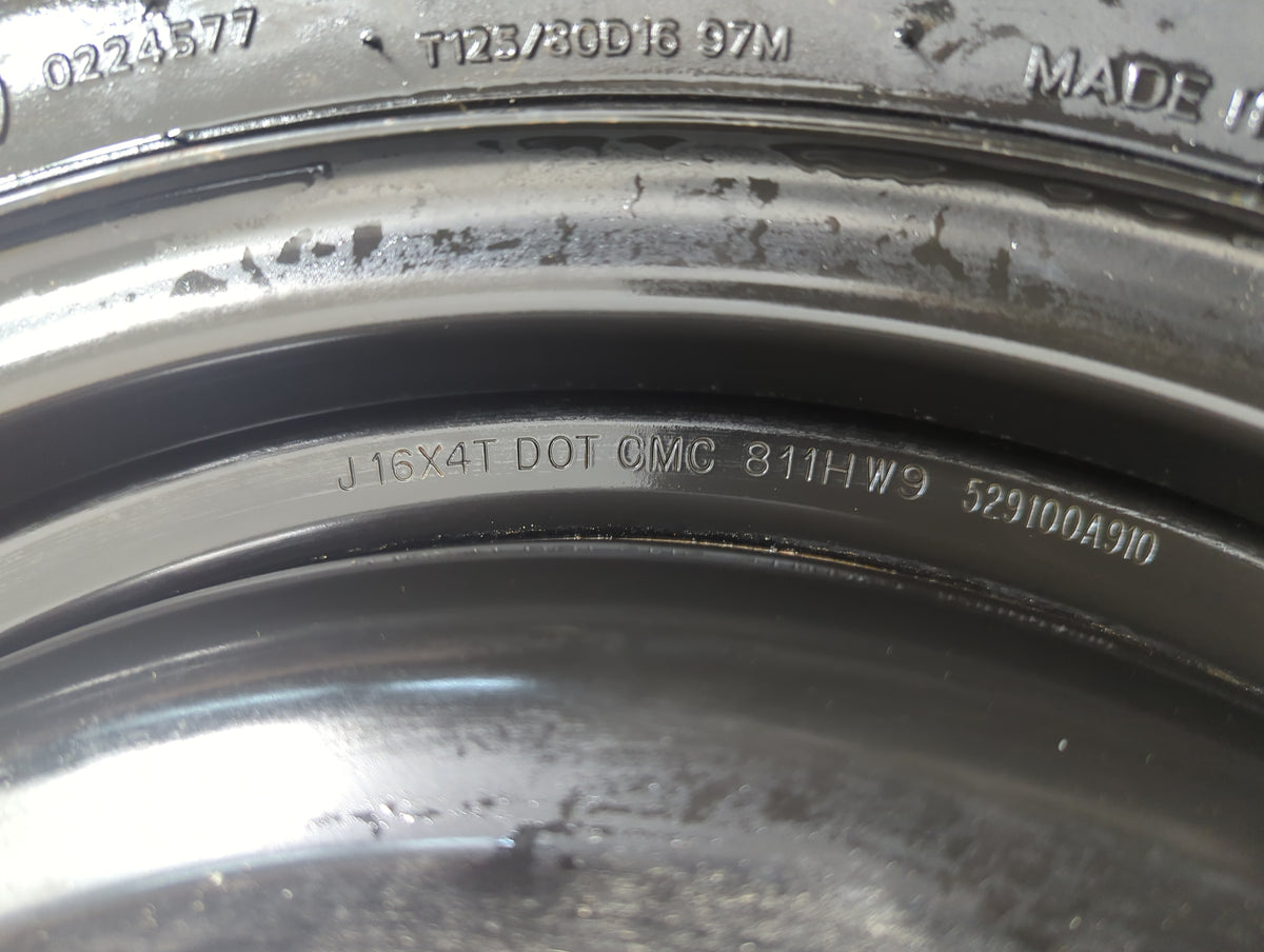 Hyundai Sonata Sonata Spare Donut Tire Wheel Rim Oem 812855 - Oemusedautoparts1.com