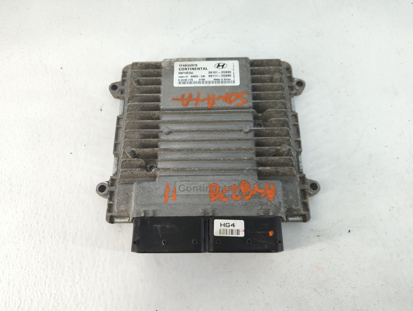2012 Hyundai Sonata Sonata PCM Engine Control Computer ECU ECM PCU OEM P/N:39101-2G690 Fits Fits 2011 2013 2014 OEM Used Aut