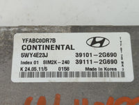 2012 Hyundai Sonata Sonata PCM Engine Control Computer ECU ECM PCU OEM P/N:39101-2G690 Fits Fits 2011 2013 2014 OEM Used Aut