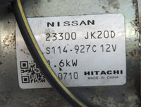 2012 Infiniti Ex35 Car Starter Motor Solenoid OEM P/N:23300 JK20D Fits OEM Used Auto Parts - Oemusedautoparts1.com