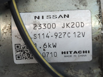 2012 Infiniti Ex35 Car Starter Motor Solenoid OEM P/N:23300 JK20D Fits OEM Used Auto Parts