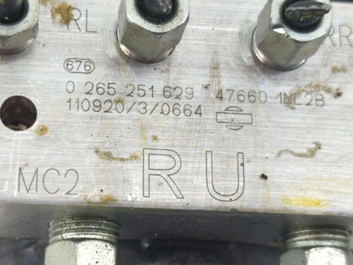 2011-2013 Infiniti G37 ABS Pump Control Module Replacement P/N:0 265 251 629 Fits Fits 2011 2012 2013 2014 OEM Used Auto Par