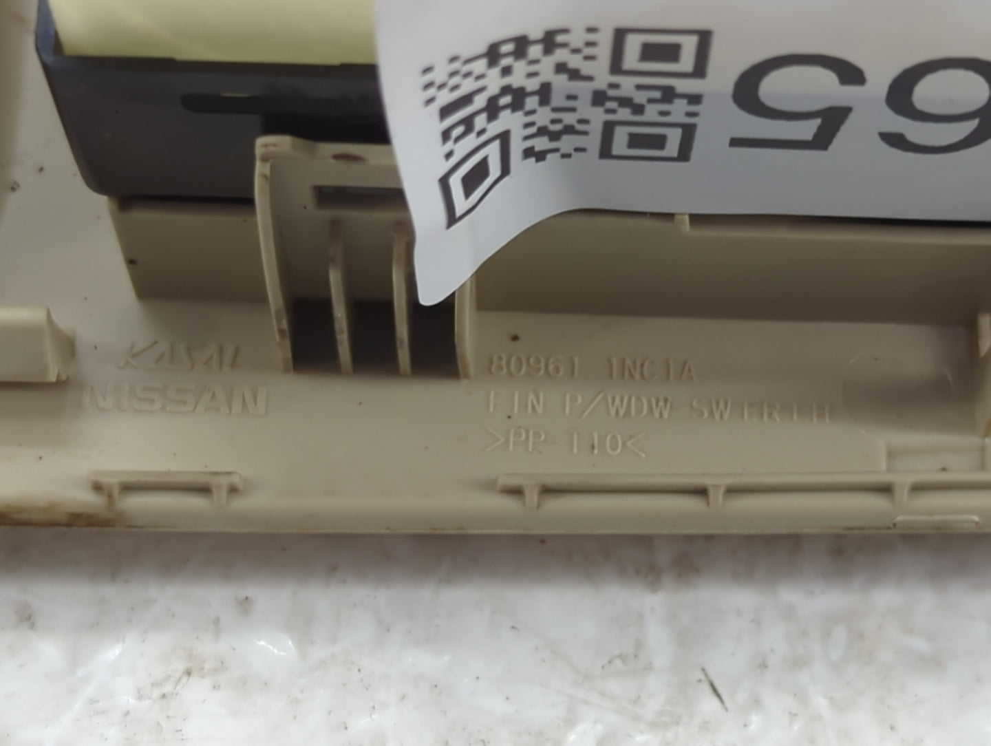 2009-2013 Infiniti G37 Master Power Window Switch Replacement Driver Side Left P/N:80961 1NC1A Fits OEM Used Auto Parts - Oe
