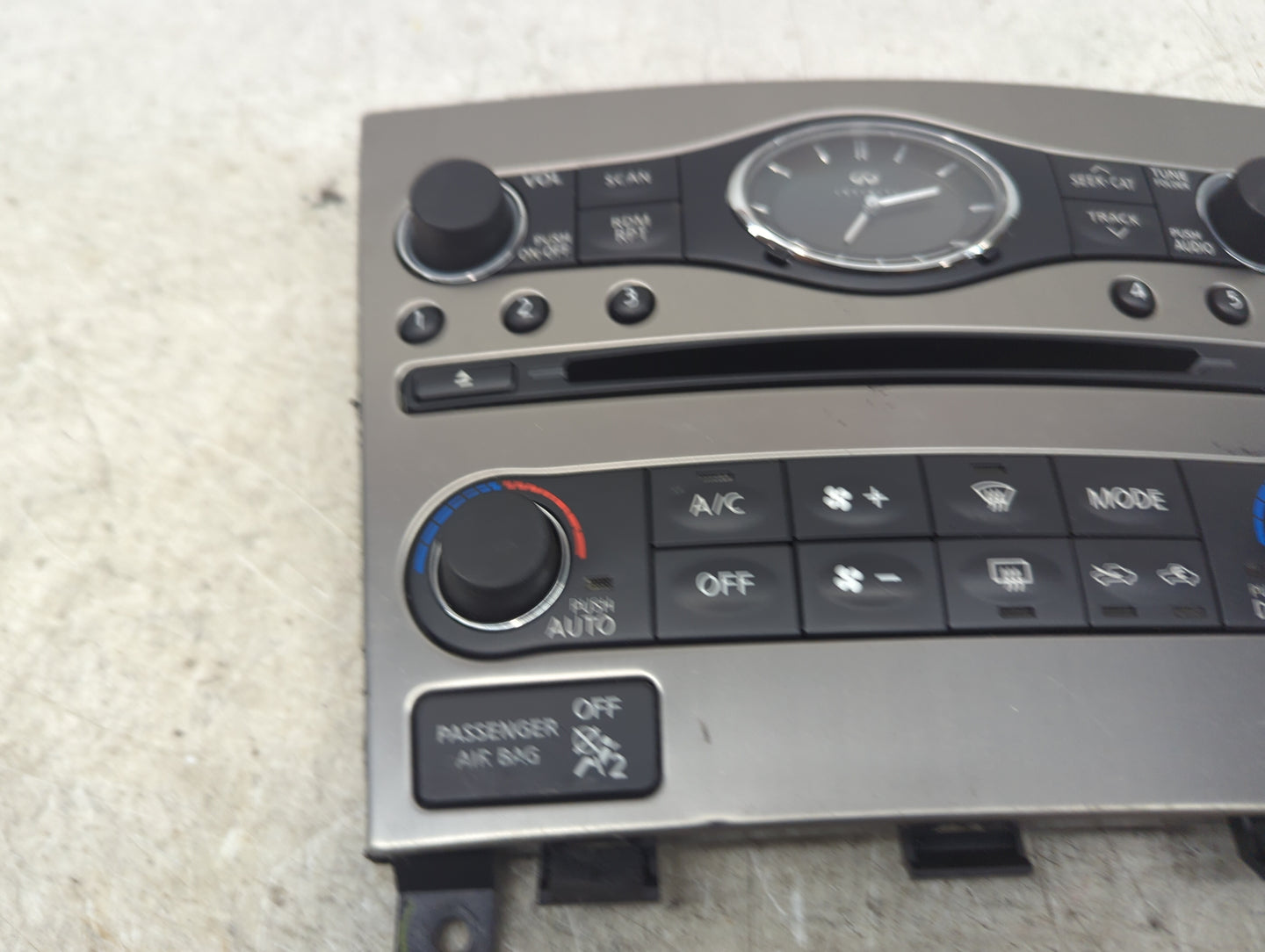 2009-2013 Infiniti G37 Climate Control Module Temperature AC/Heater Replacement P/N:25810 1CA Fits OEM Used Auto Parts - Oem